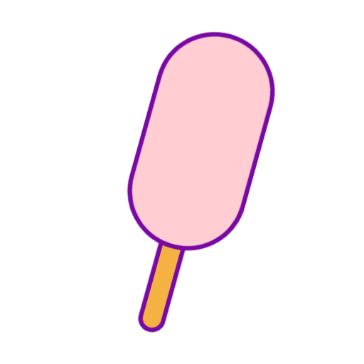 pink candy dipped popsicle icon