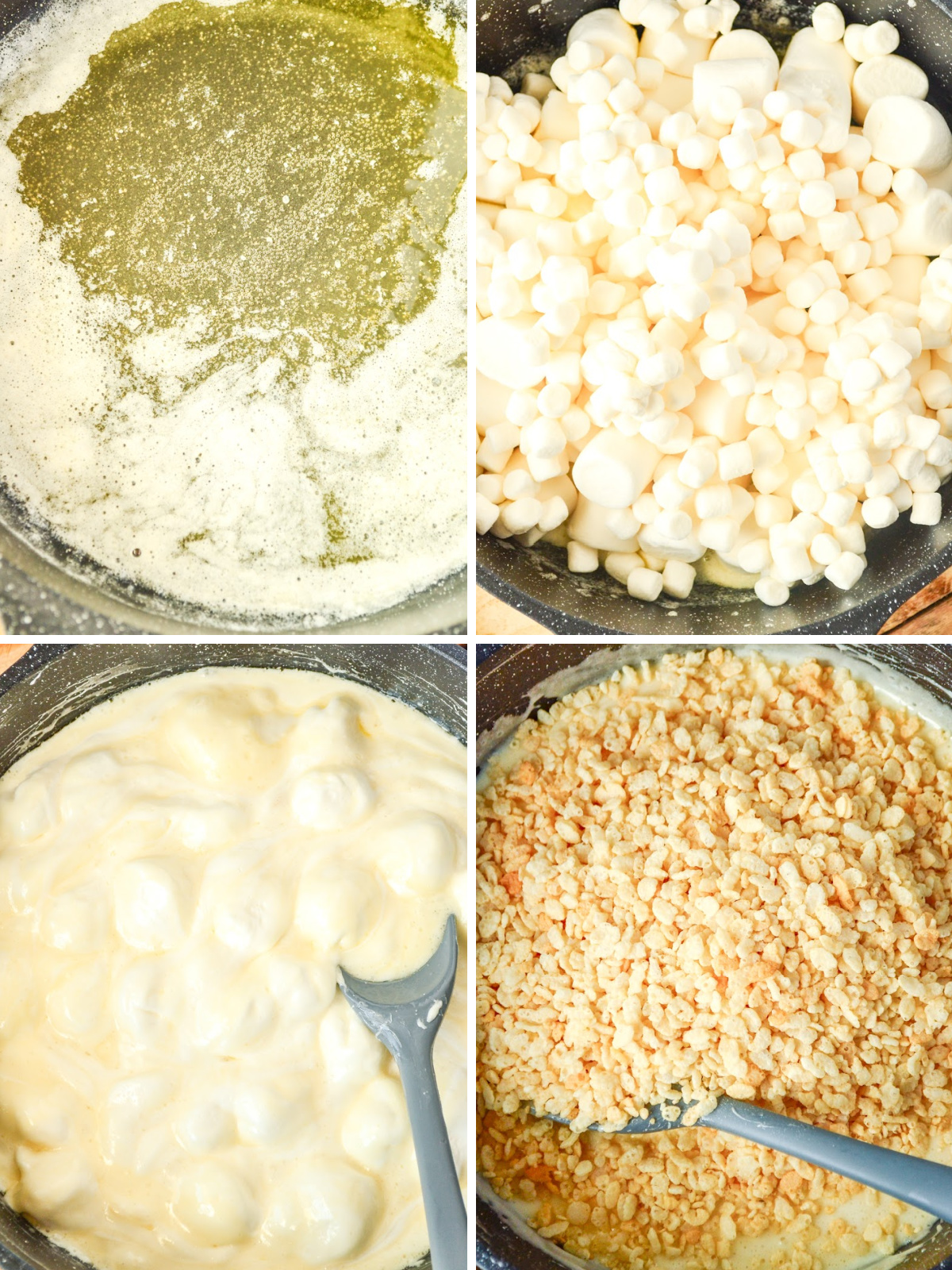 Steps to make easter rice crispy treats